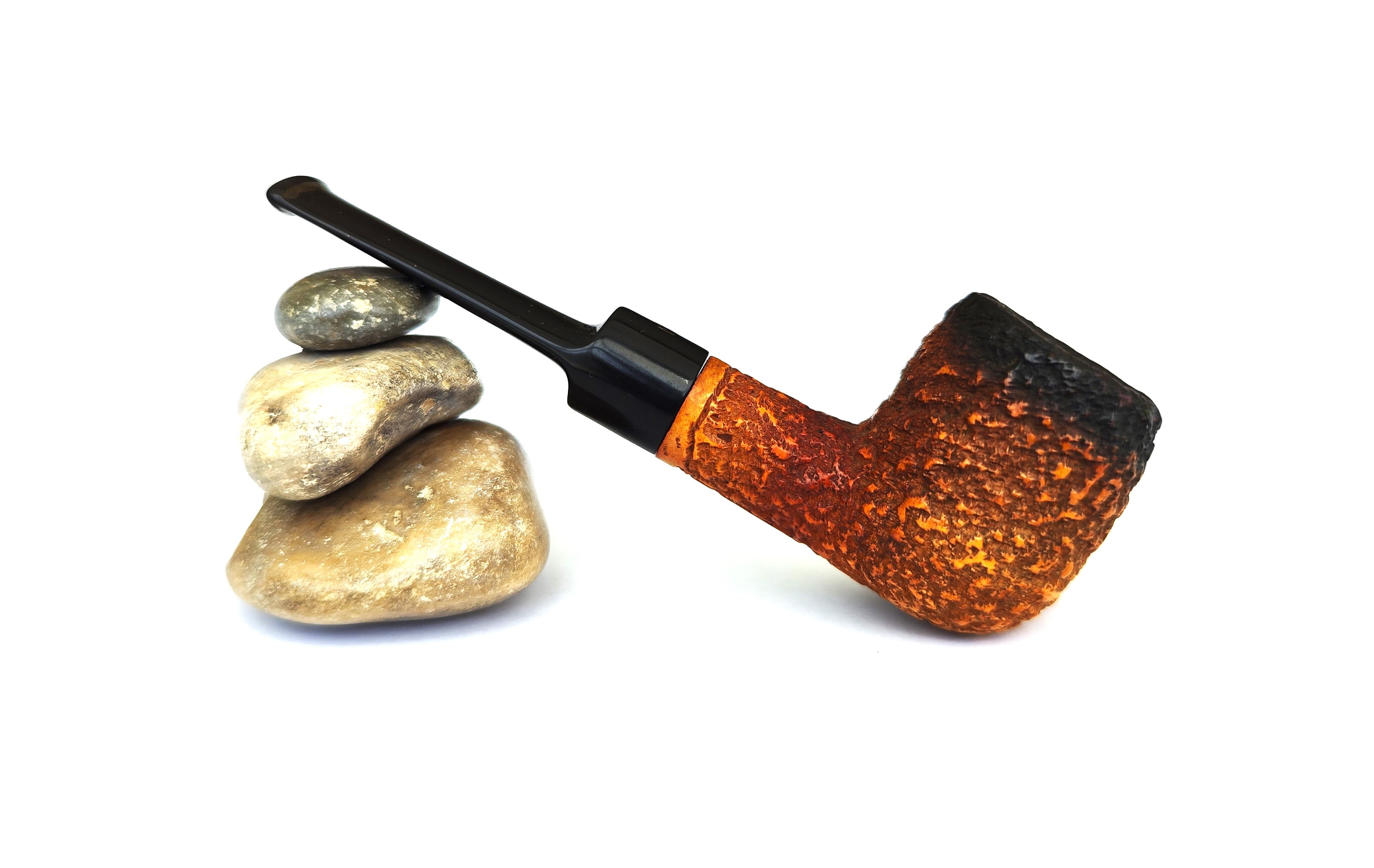 Jambo Genuine African Block Meerschaum - Rustic Saddle Billiard