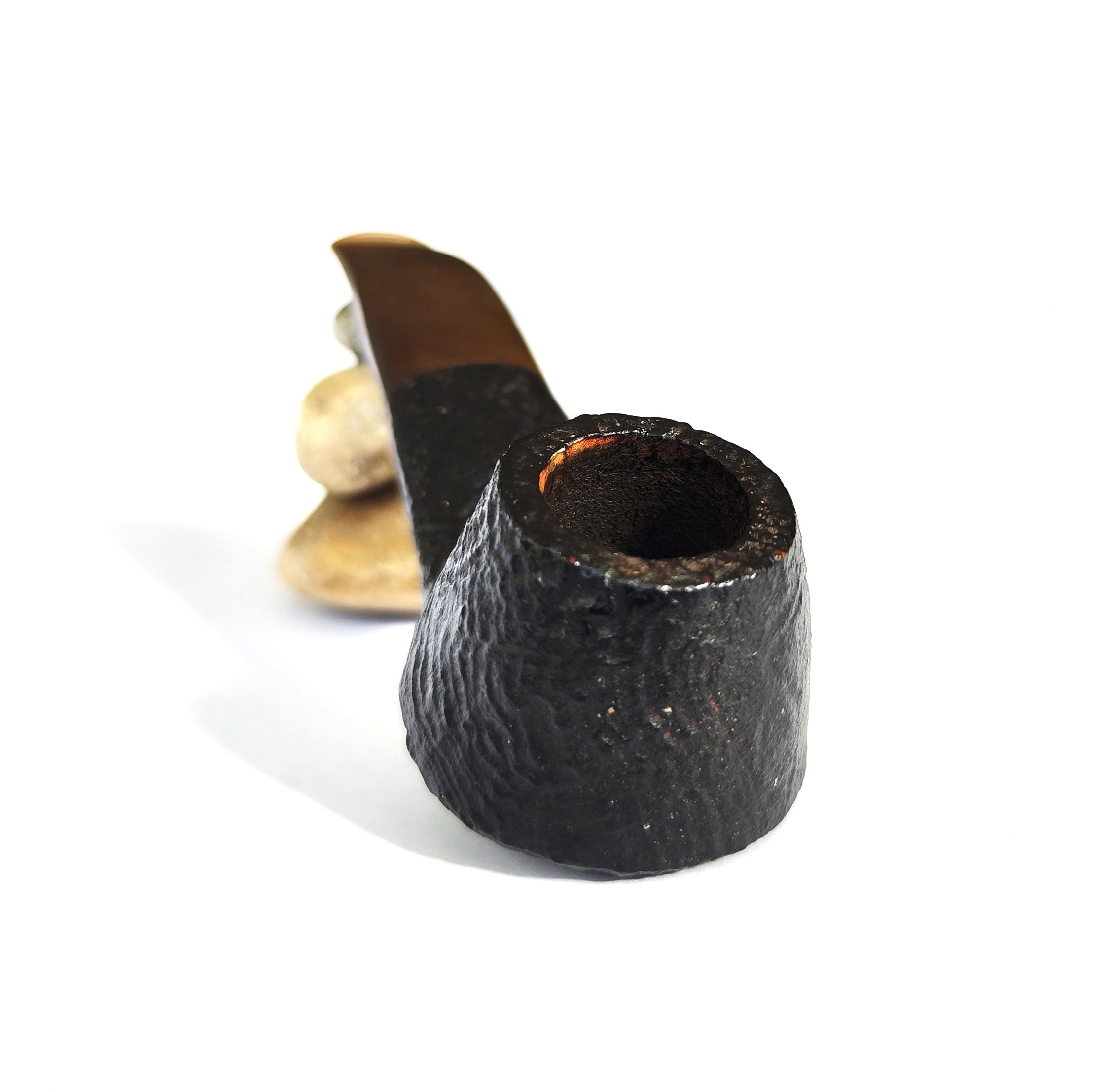 Polo Dinghy Sandblast Oval Shank Volcano Estate Pipe