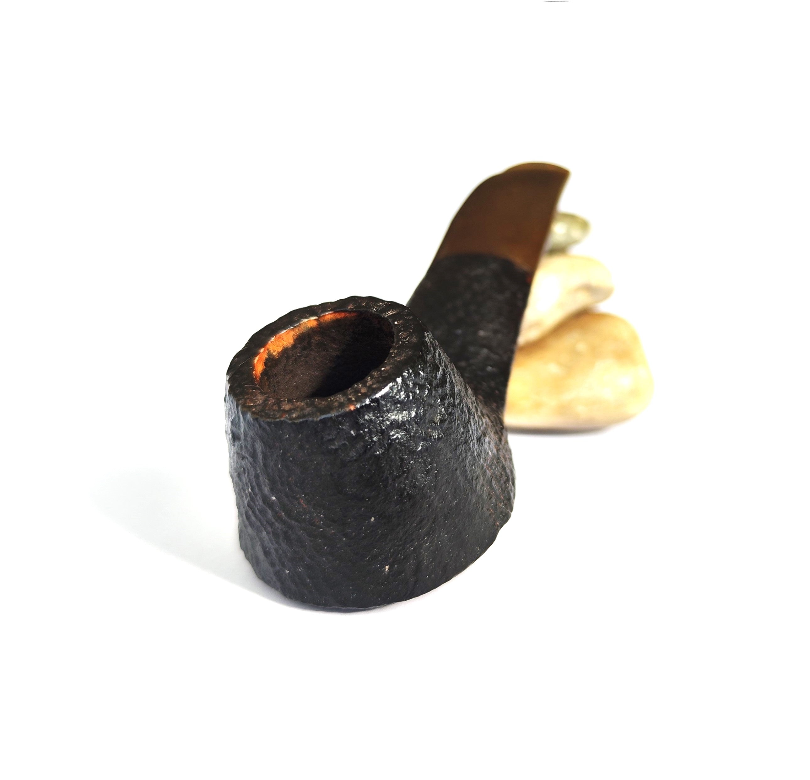 Polo Dinghy Sandblast Oval Shank Volcano Estate Pipe