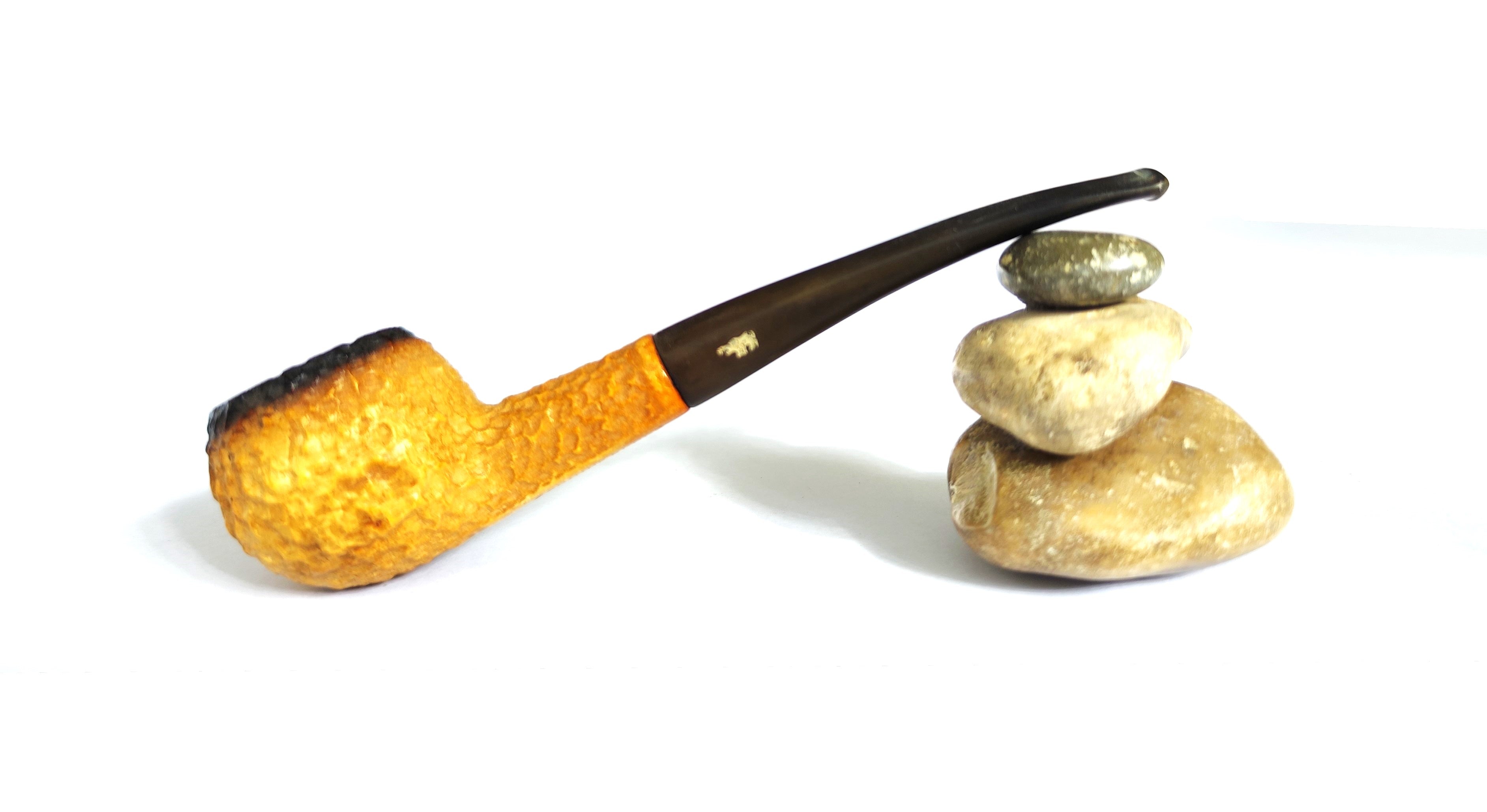 African Block Meerschaum – Rustic Prince Estate Pipe