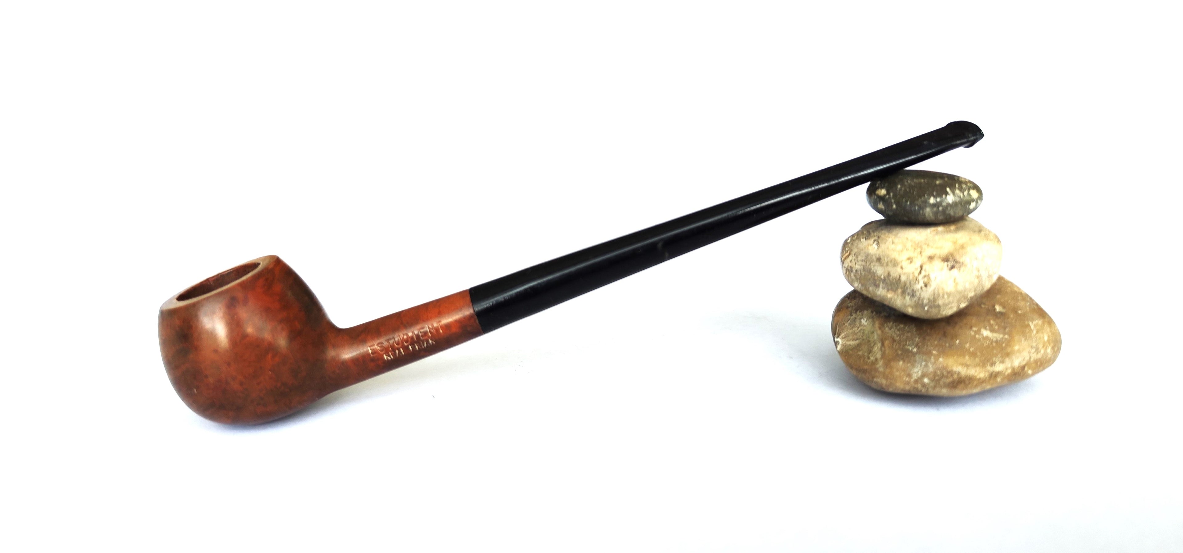 Estudient Real Briar Churchwarden Prince – New Old Stock Estate Pipe
