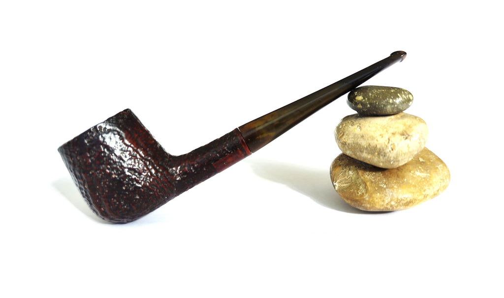 W.O. Larsen Handmade Sandblast Brandy Estate Pipe