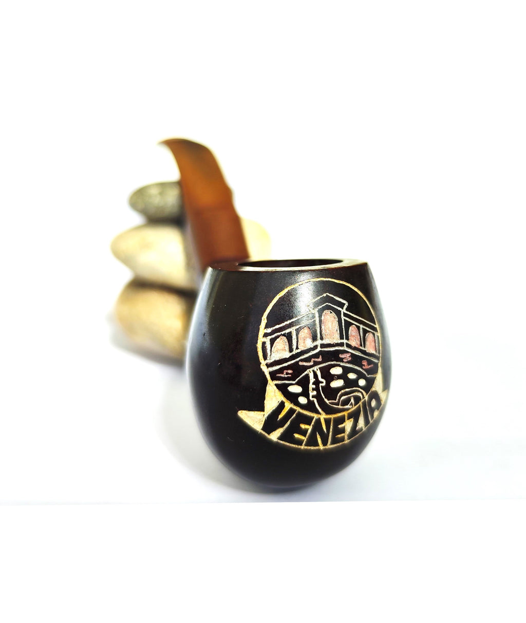 Unsmoked Electa "Venezia" – Hand-Painted Italian Souvenir Pipe