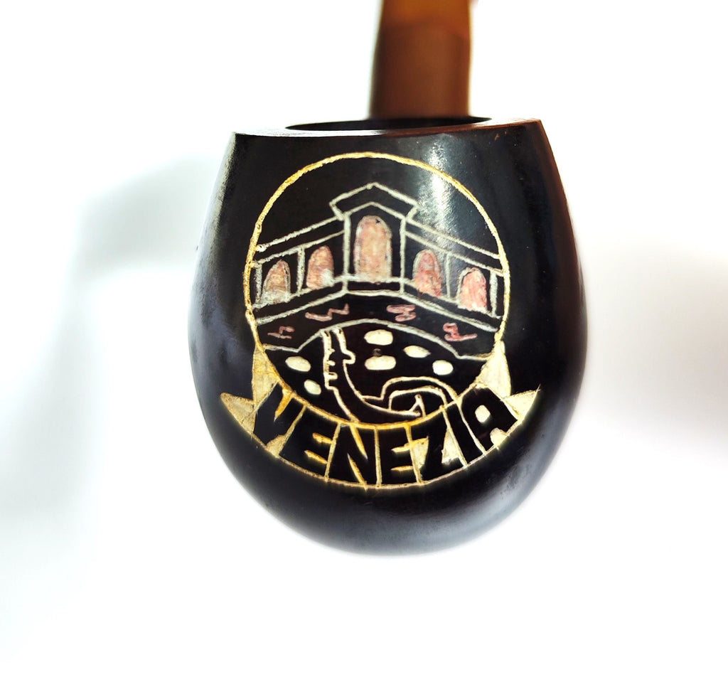 Unsmoked Electa "Venezia" – Hand-Painted Italian Souvenir Pipe