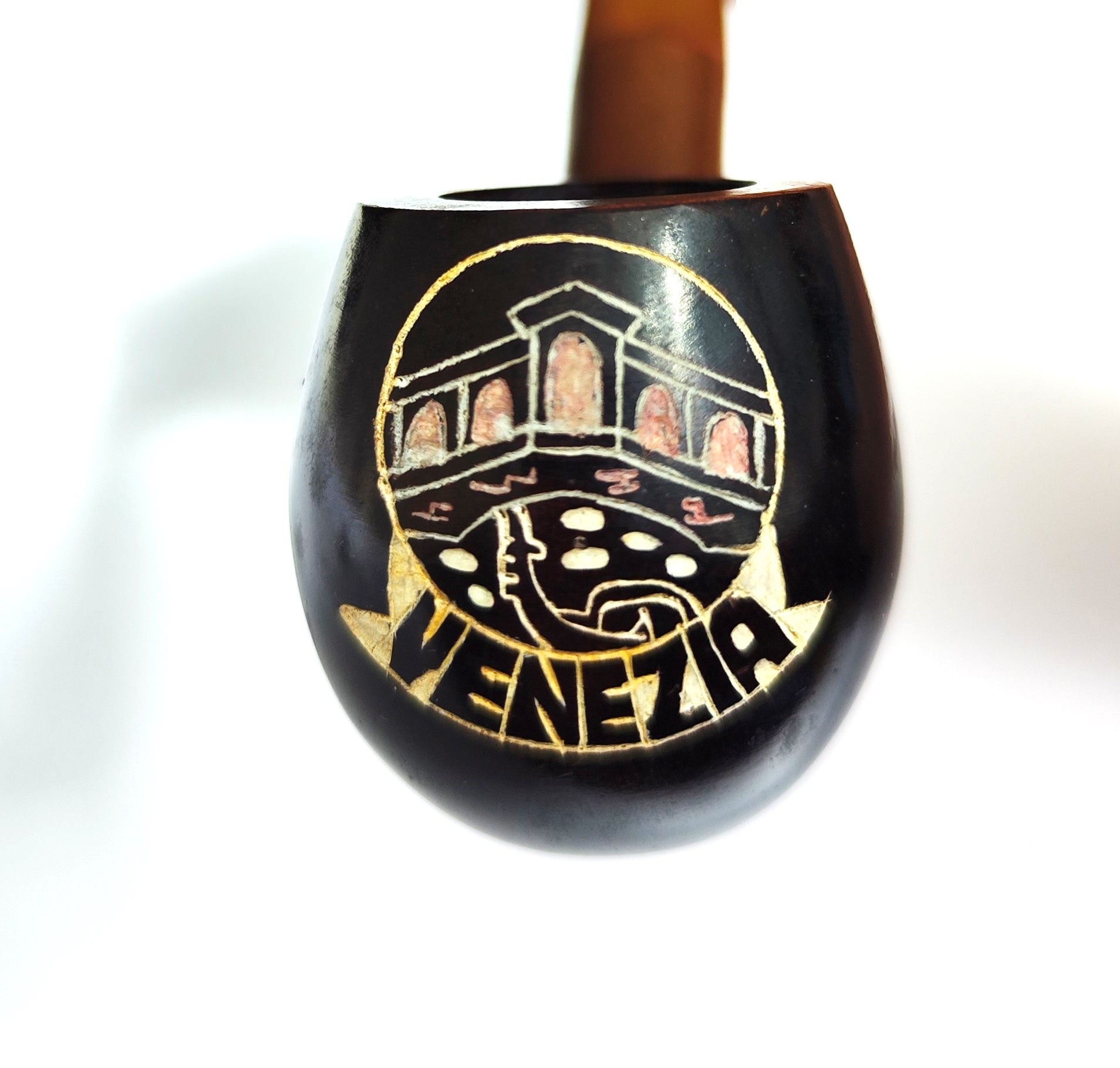 Unsmoked Electa "Venezia" – Hand-Painted Italian Souvenir Pipe