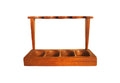 Vintage Wooden 4-Slot Pipe Display Stand