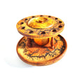 Lichtenberg Fractal Pipe Carousel | Handcrafted 12-Slot Rotating Stand