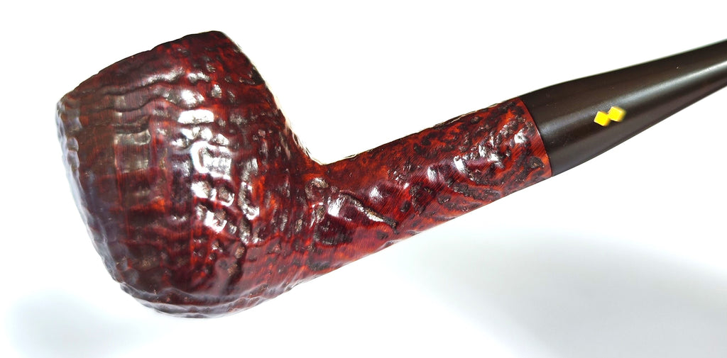 Heritage Antique (33) Sandblast Apple – Spectacular 360 Ring Grain Estate Pipe