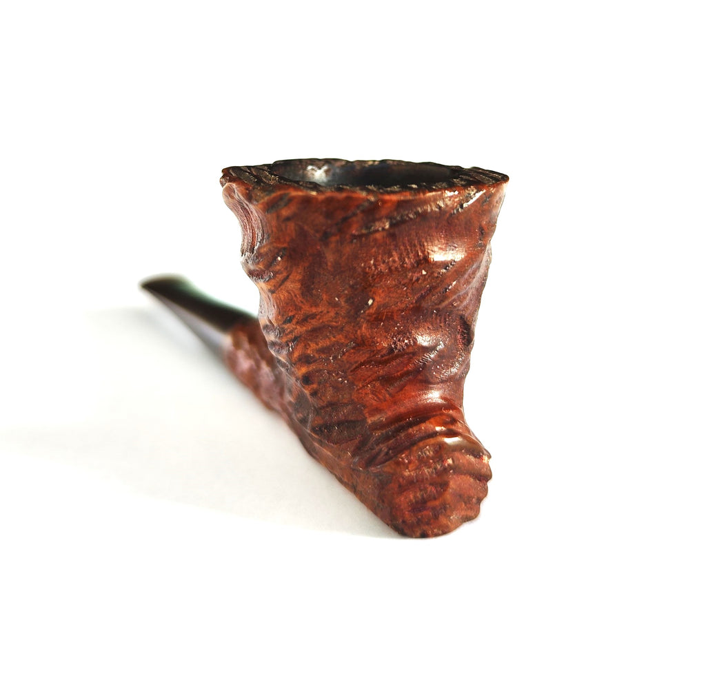 Vintage Wally Frank "Cherokee" – Rustic Log-Shaped Estate Pipe