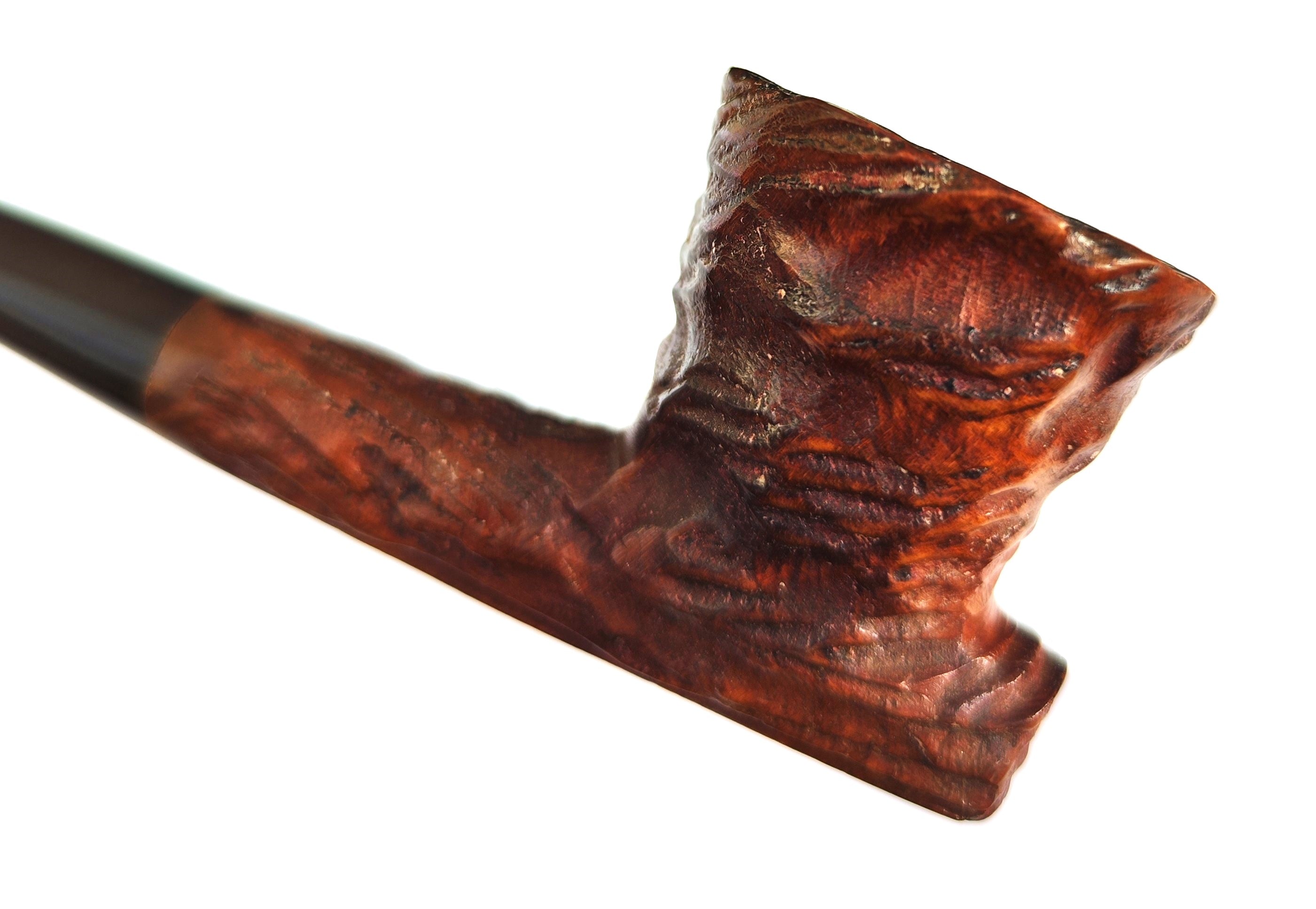 Vintage Wally Frank "Cherokee" – Rustic Log-Shaped Estate Pipe