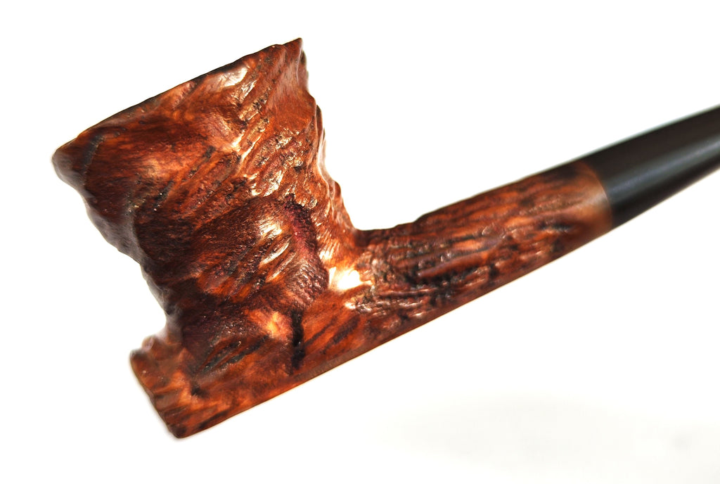 Vintage Wally Frank "Cherokee" – Rustic Log-Shaped Estate Pipe