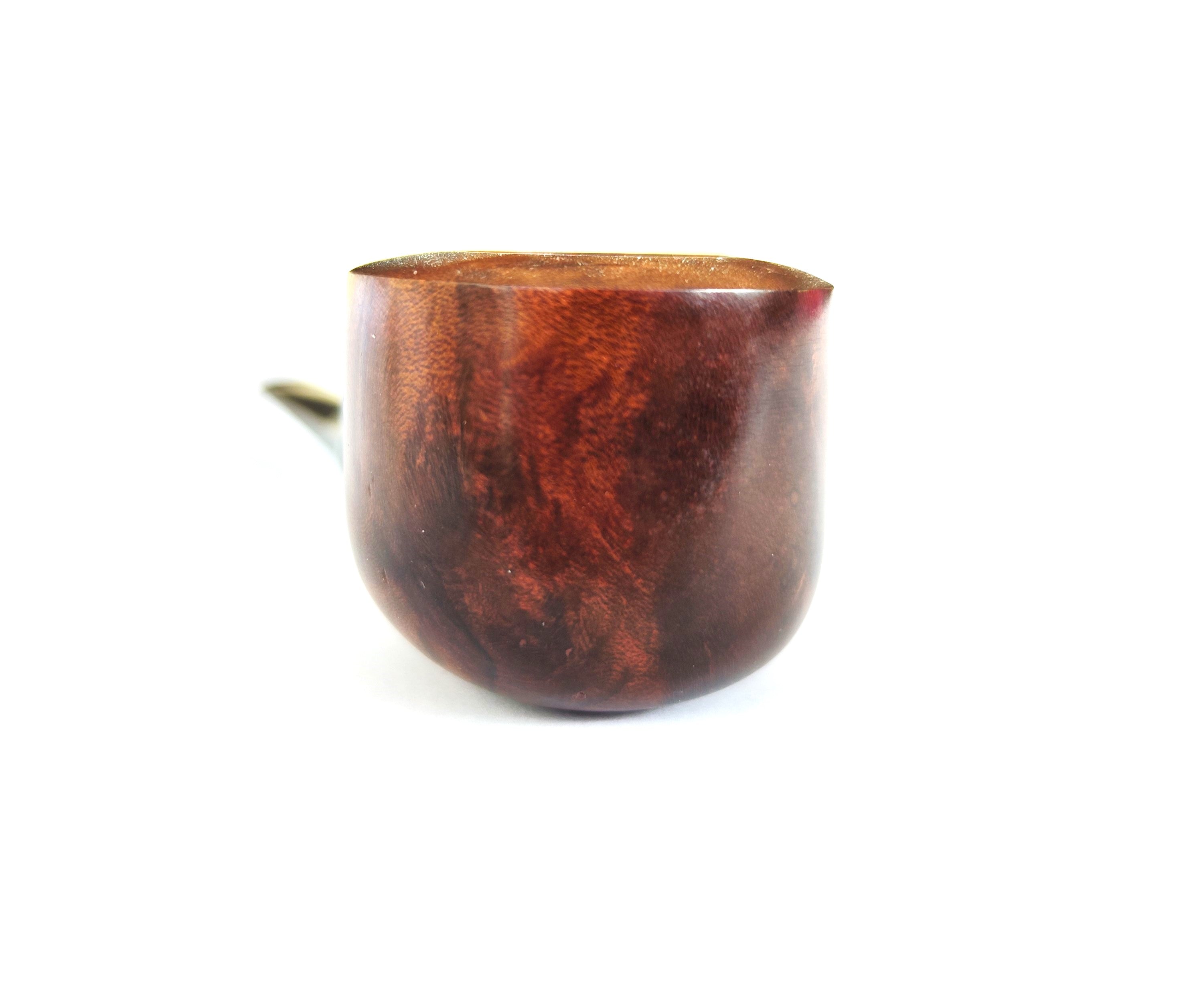 LHS Sterncrest: Unsmoked Vintage Stout Pot with Sterling Silver Band Estate Pipe