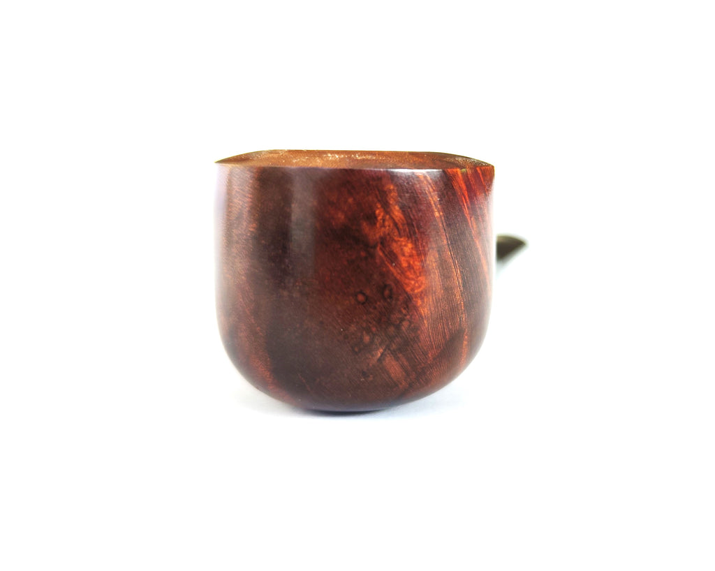 LHS Sterncrest: Unsmoked Vintage Stout Pot with Sterling Silver Band Estate Pipe