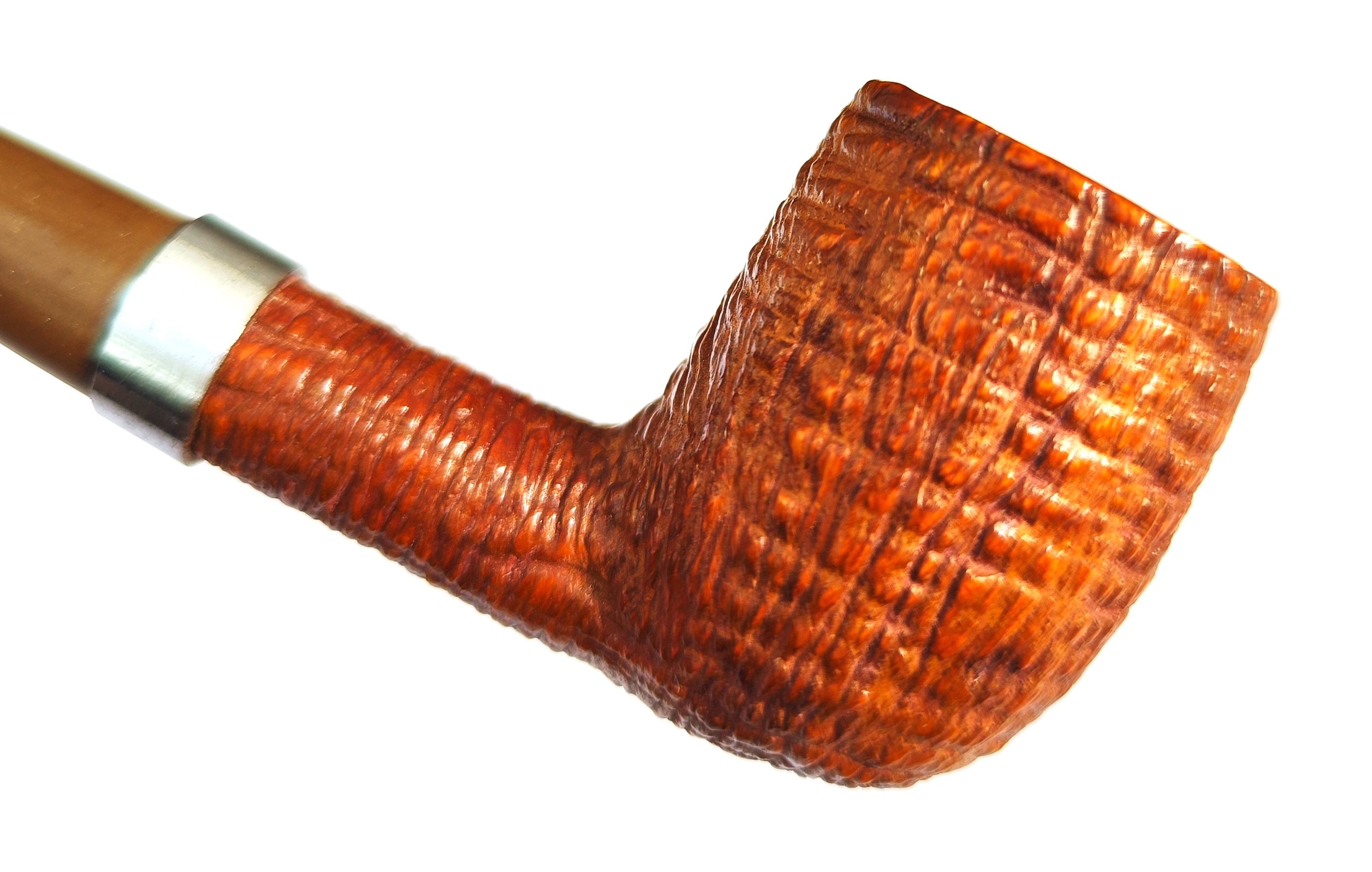 Unbranded Italian Estate Pipe – Delicate Rusticated Billiard