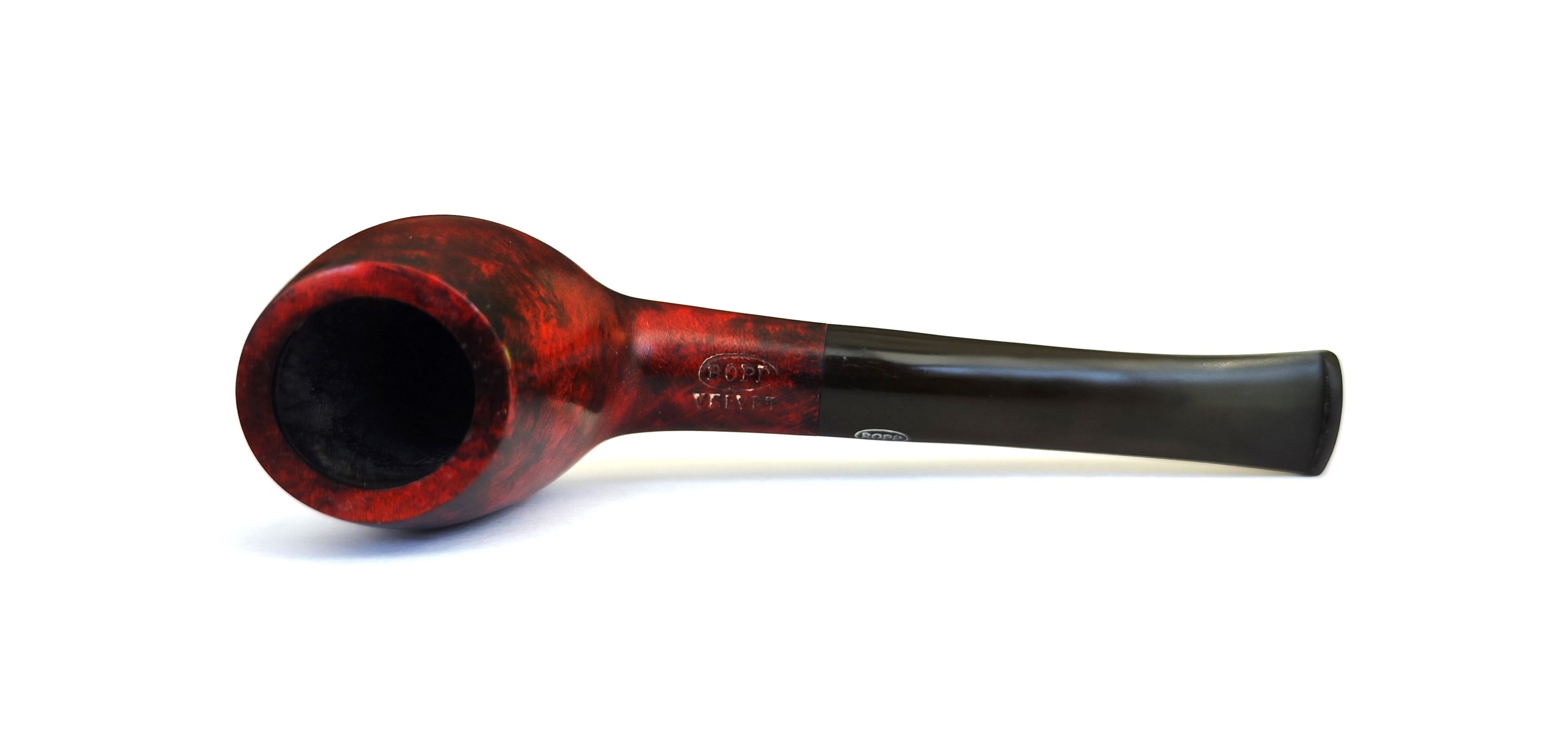 Ropp Velvet Slightly Bent Canted Egg Estate Pipe