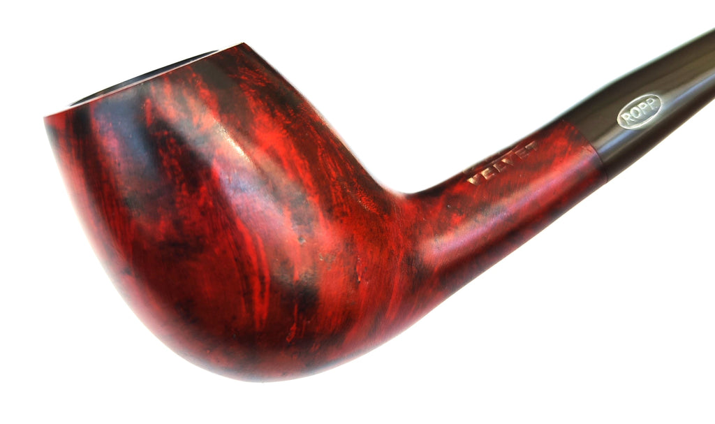 Ropp Velvet Slightly Bent Canted Egg Estate Pipe