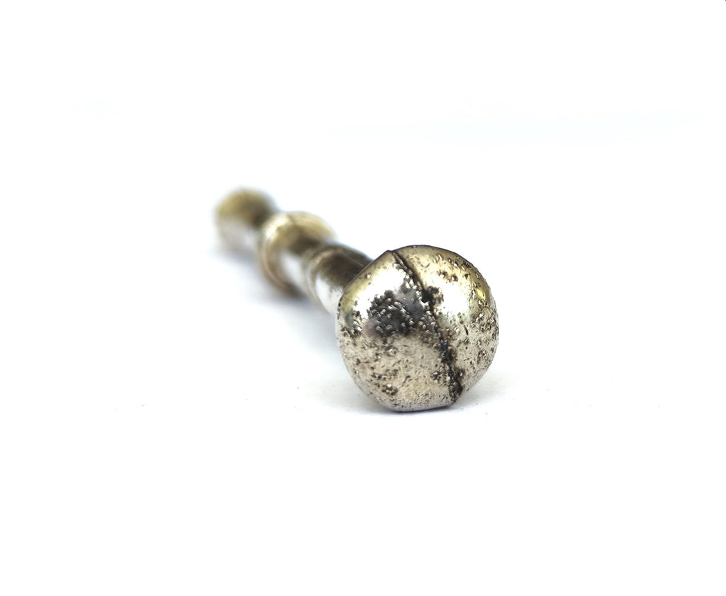 Antique Victorian Silver-Plated Pipe Tamper (40g) – Architectural Tiered Design