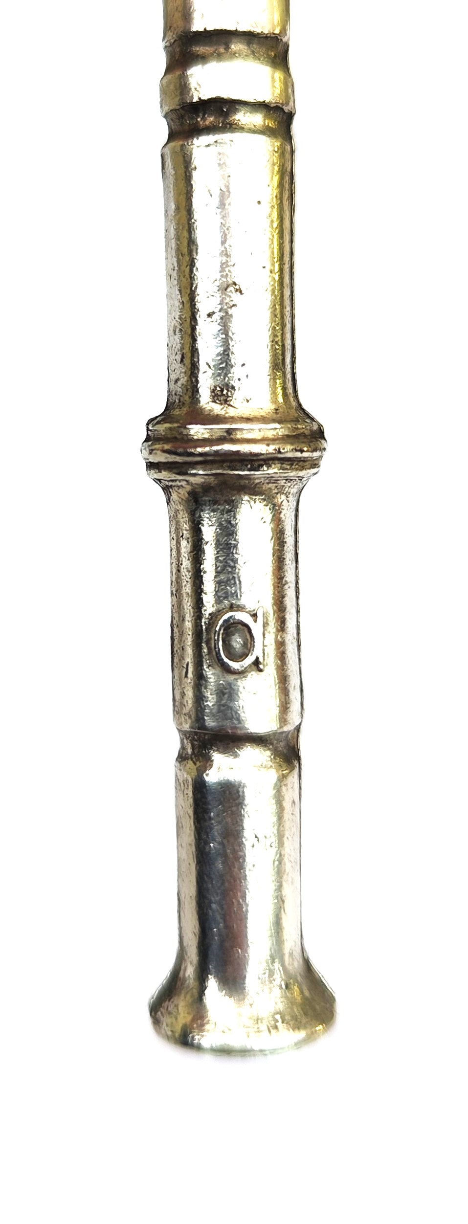 Antique Victorian Silver-Plated Pipe Tamper (40g) – Architectural Tiered Design