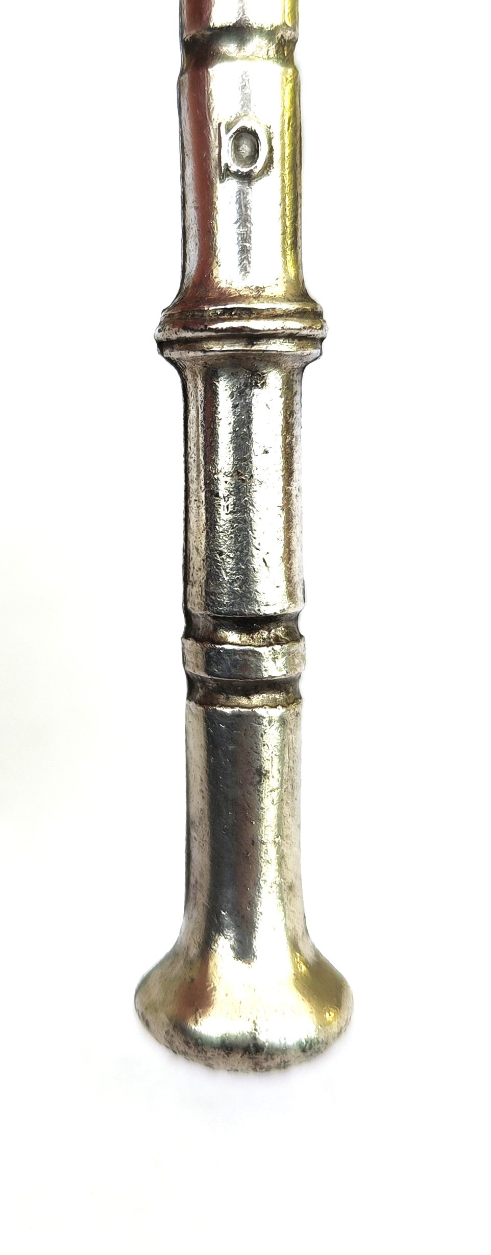 Antique Victorian Silver-Plated Pipe Tamper (40g) – Architectural Tiered Design
