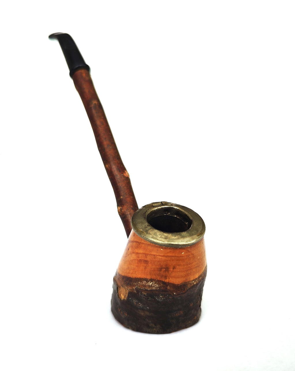 Vintage Cherrywood Poker Estate Pipe – Rim Mount