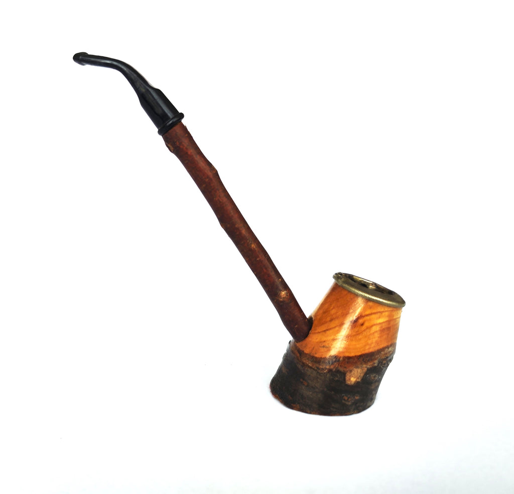Vintage Cherrywood Poker Estate Pipe – Rim Mount