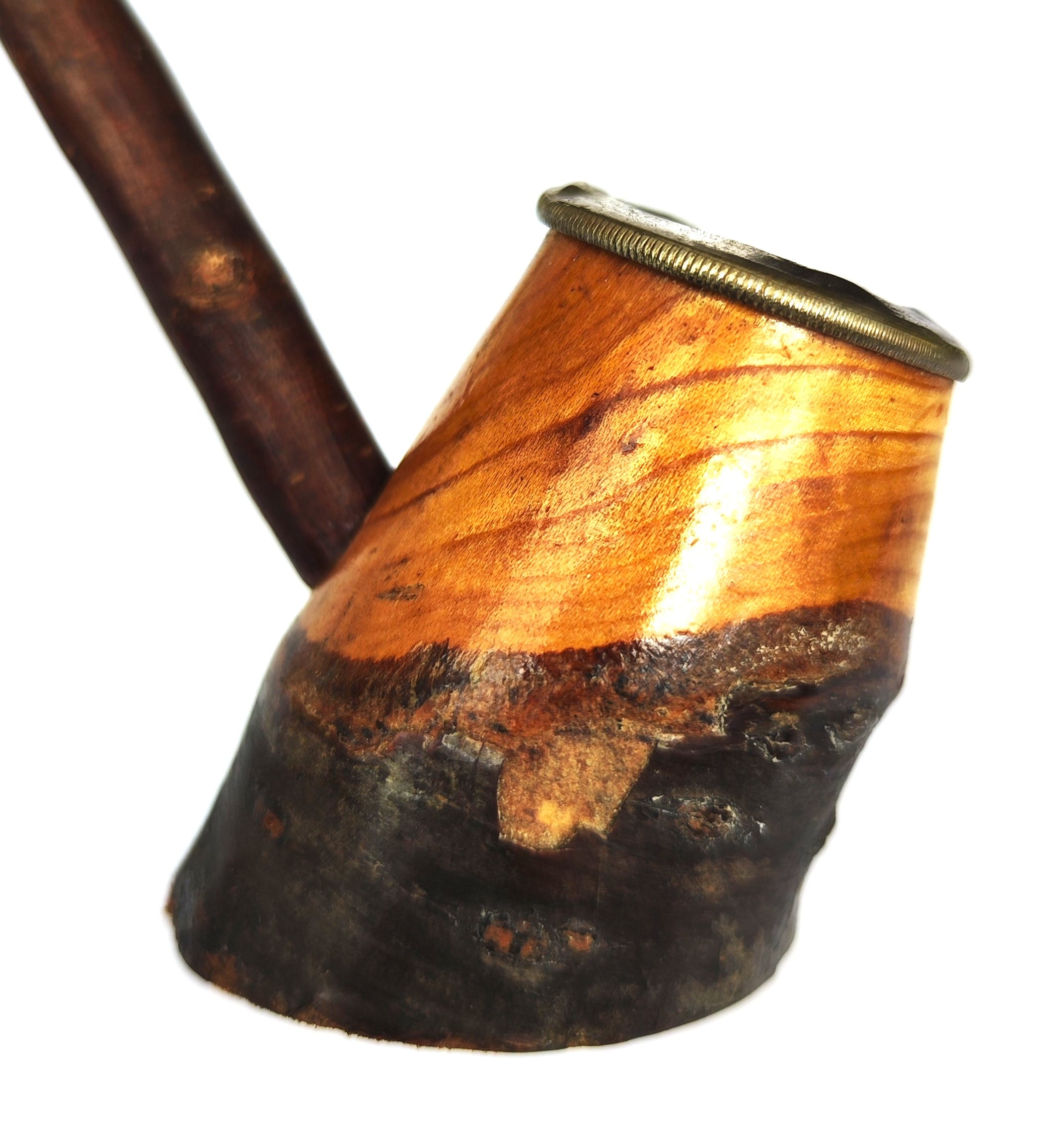 Vintage Cherrywood Poker Estate Pipe – Rim Mount