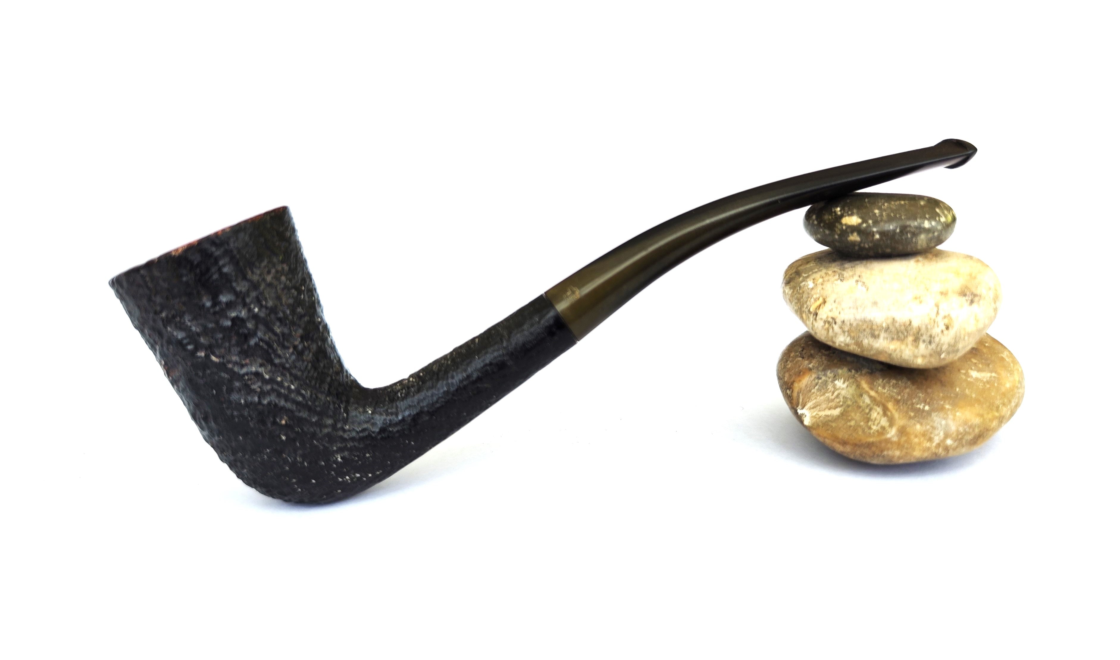 Vintage Hilson Double Ecume (202) – Sandblast Slim Dublin Estate Pipe