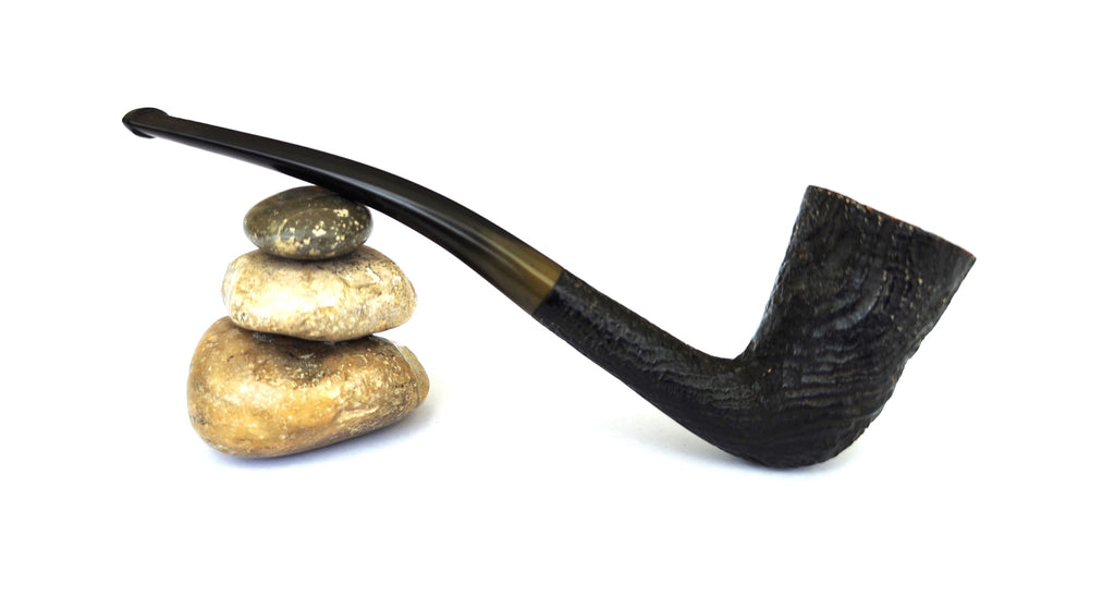 Vintage Hilson Double Ecume (202) – Sandblast Slim Dublin Estate Pipe