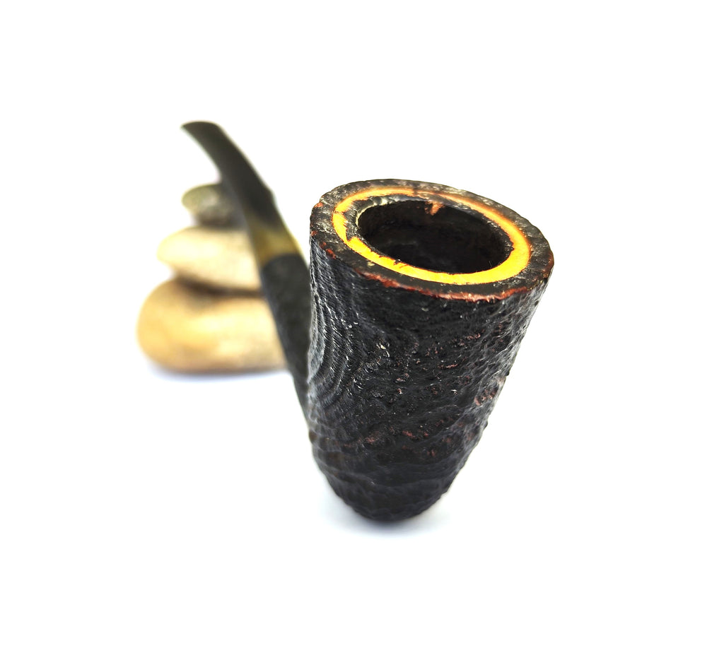 Vintage Hilson Double Ecume (202) – Sandblast Slim Dublin Estate Pipe
