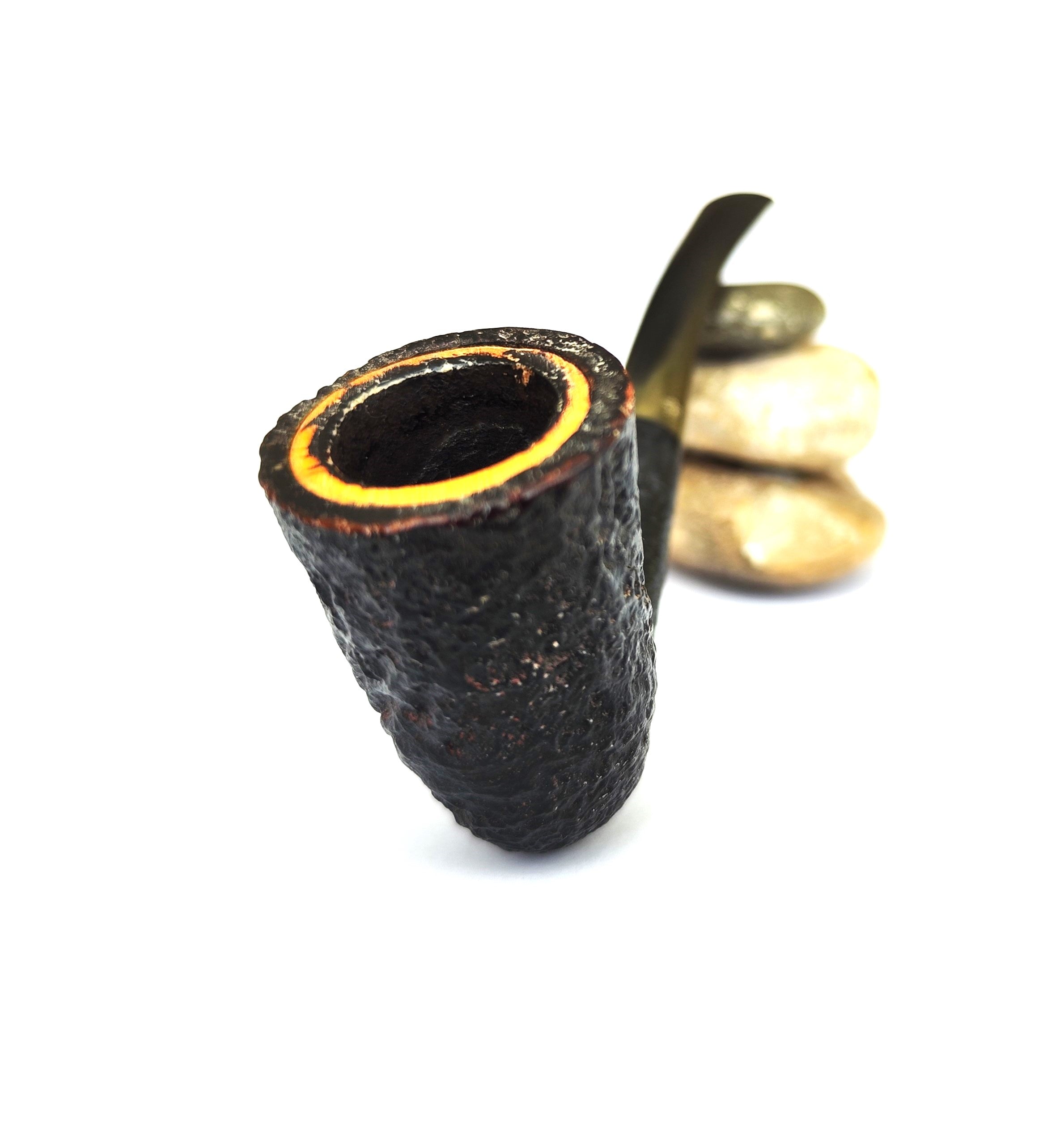 Vintage Hilson Double Ecume (202) – Sandblast Slim Dublin Estate Pipe