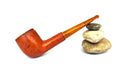 Vintage Leather-Clad Block Meerschaum Pipe | Classic Billiard Estate Pipe