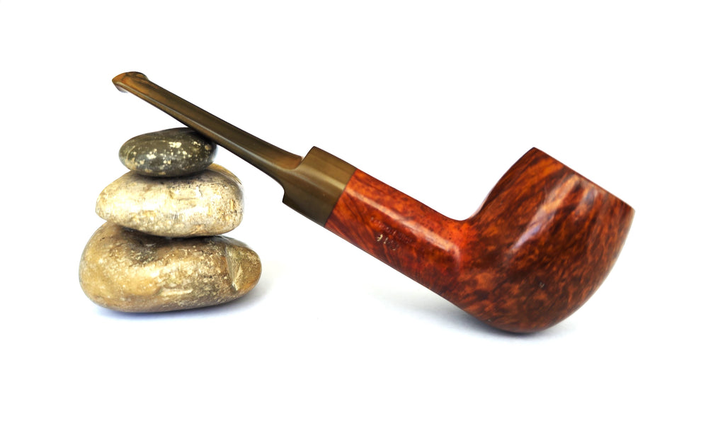 Irvin’s London Made (9448) | Rare 360° Flame Grain Saddle Egg Estate Pipe