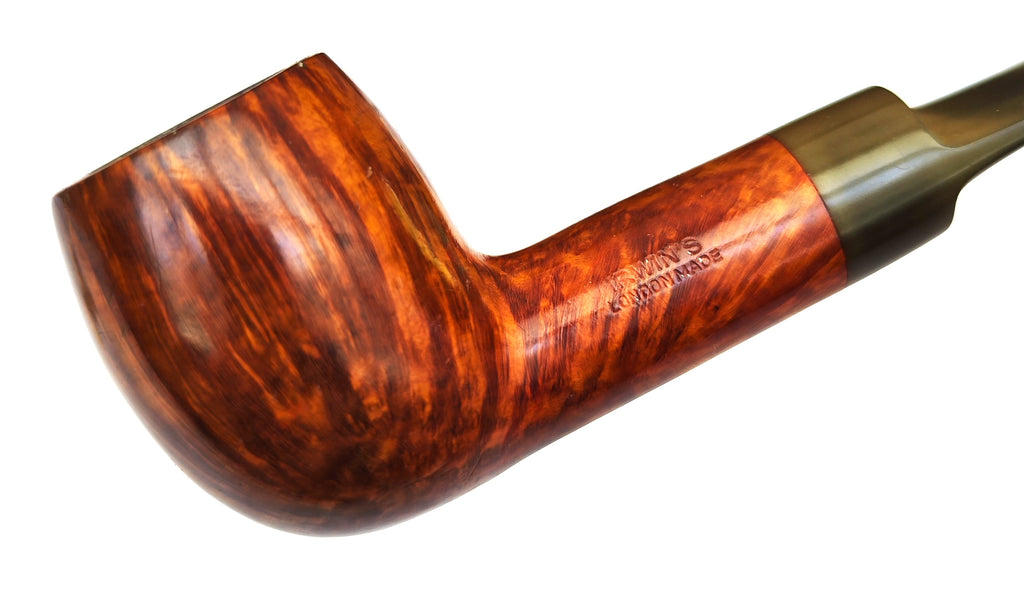 Irvin’s London Made (9448) | Rare 360° Flame Grain Saddle Egg Estate Pipe