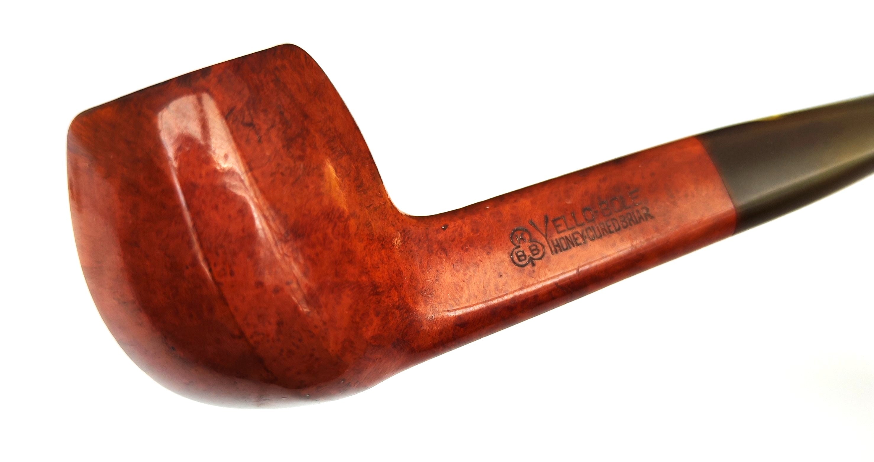 Early KBB Yello-Bole Honey Cured Briar (2803) Rare 1930s Triangular Shank Apple Sitter Estate Pipe