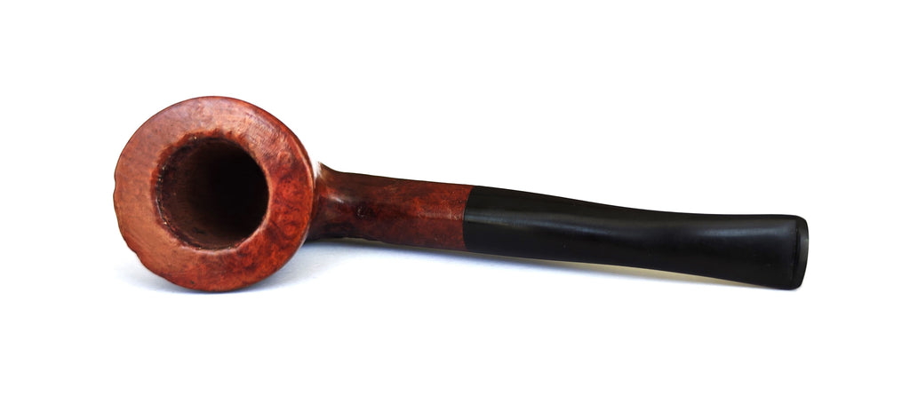 Unsmoked Israeli Estate Pipe – Partially Rusticated Straight Grain Dublin (Bent)