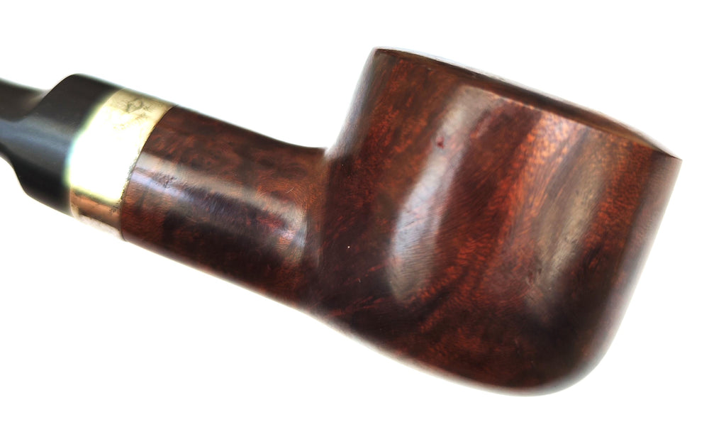 LHS Sterncrest: Unsmoked Vintage Stout Pot with Sterling Silver Band Estate Pipe