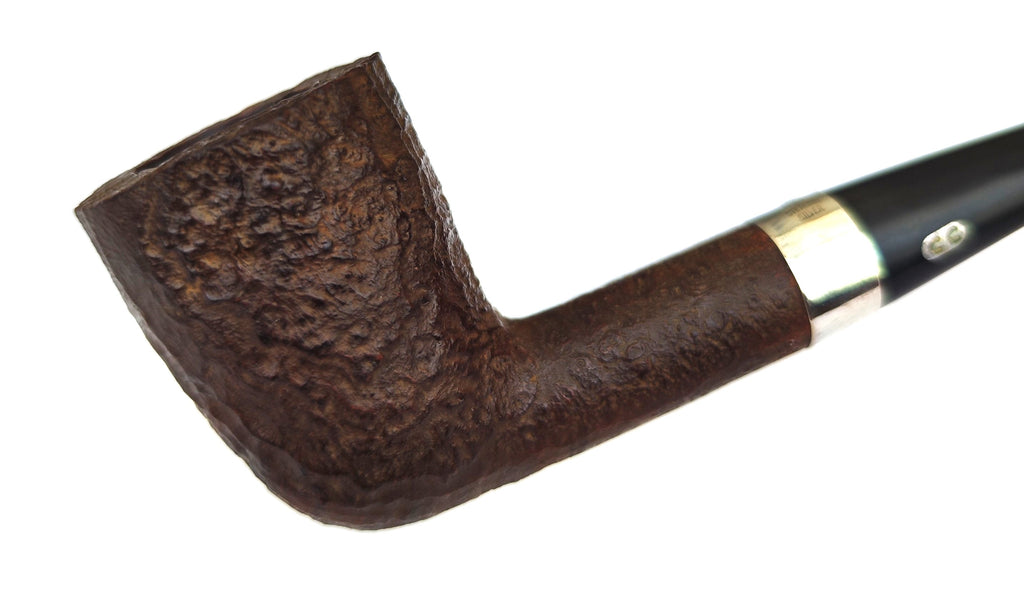 Unsmoked Chacom Roissy (33) Sandblast Dublin Estate Pipe – Sterling Silver Band