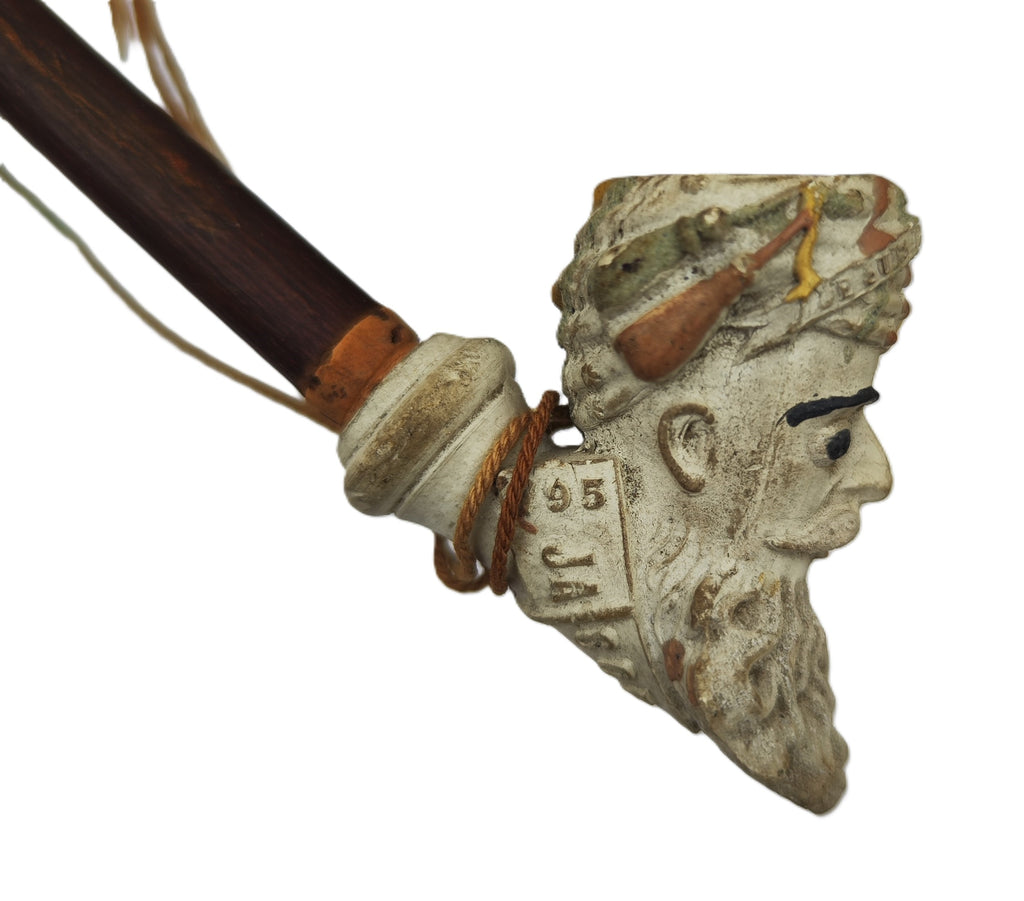 Vintage French L. Fiolet "Je Suis Le Beau Jacob" Clay Pipe – Circa 19th Century