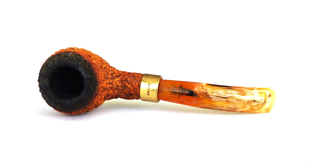 Barling's Block Meerschaum - Rustic Bent Apple Estate Pipe