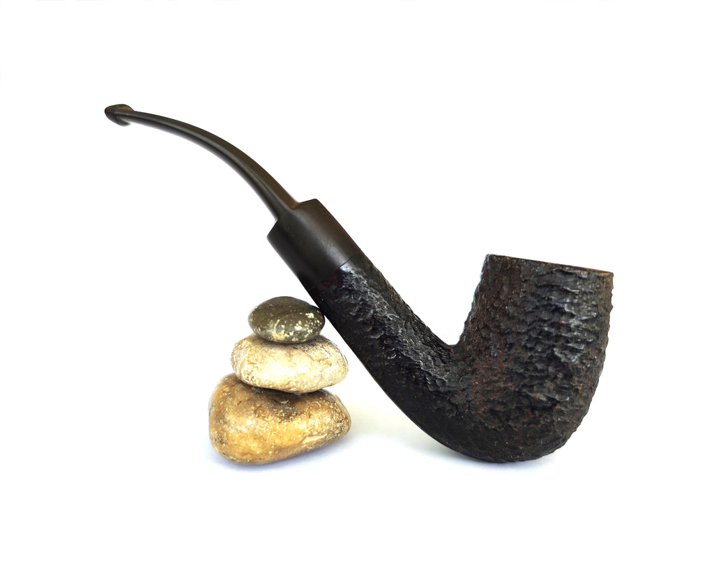 Kilimanjaro (104) Meerschaum-Lined Giant Bent Billiard Estate Pipe