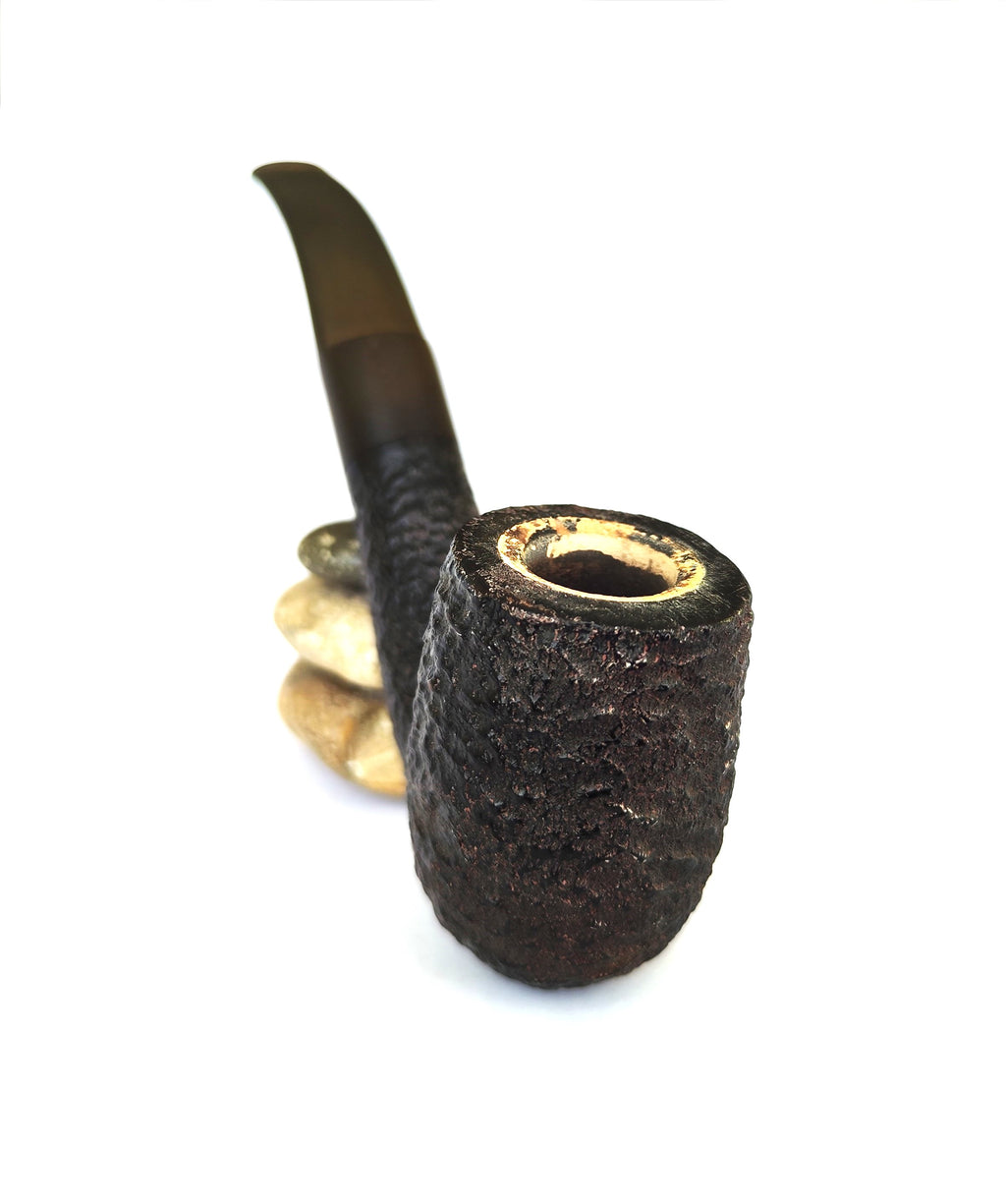 Kilimanjaro (104) Meerschaum-Lined Giant Bent Billiard Estate Pipe