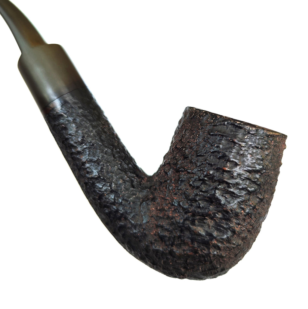 Kilimanjaro (104) Meerschaum-Lined Giant Bent Billiard Estate Pipe