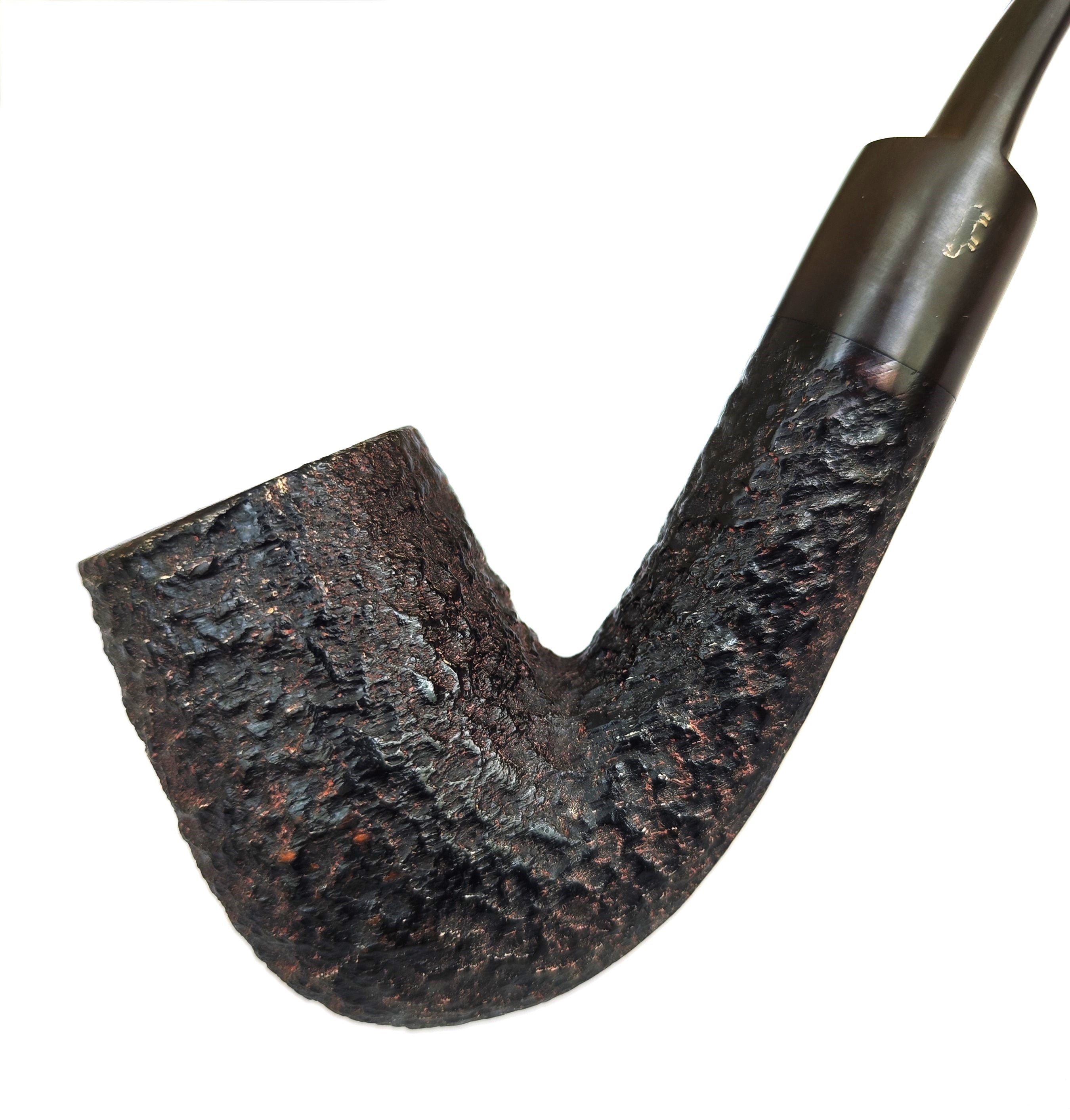 Kilimanjaro (104) Meerschaum-Lined Giant Bent Billiard Estate Pipe