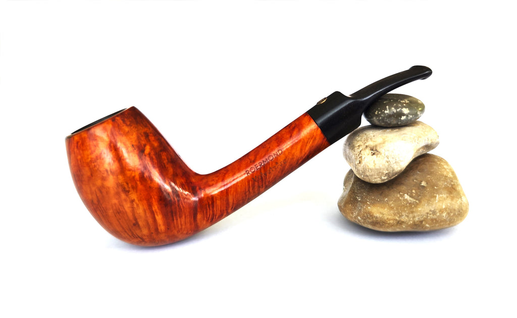 Vintage Roermond "Velvet-Arc" (221) High-Grade Canted Bent Egg Estate Pipe – 360° Flame Grain (9mm)