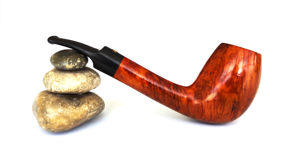 Vintage Roermond "Velvet-Arc" (221) High-Grade Canted Bent Egg Estate Pipe – 360° Flame Grain (9mm)