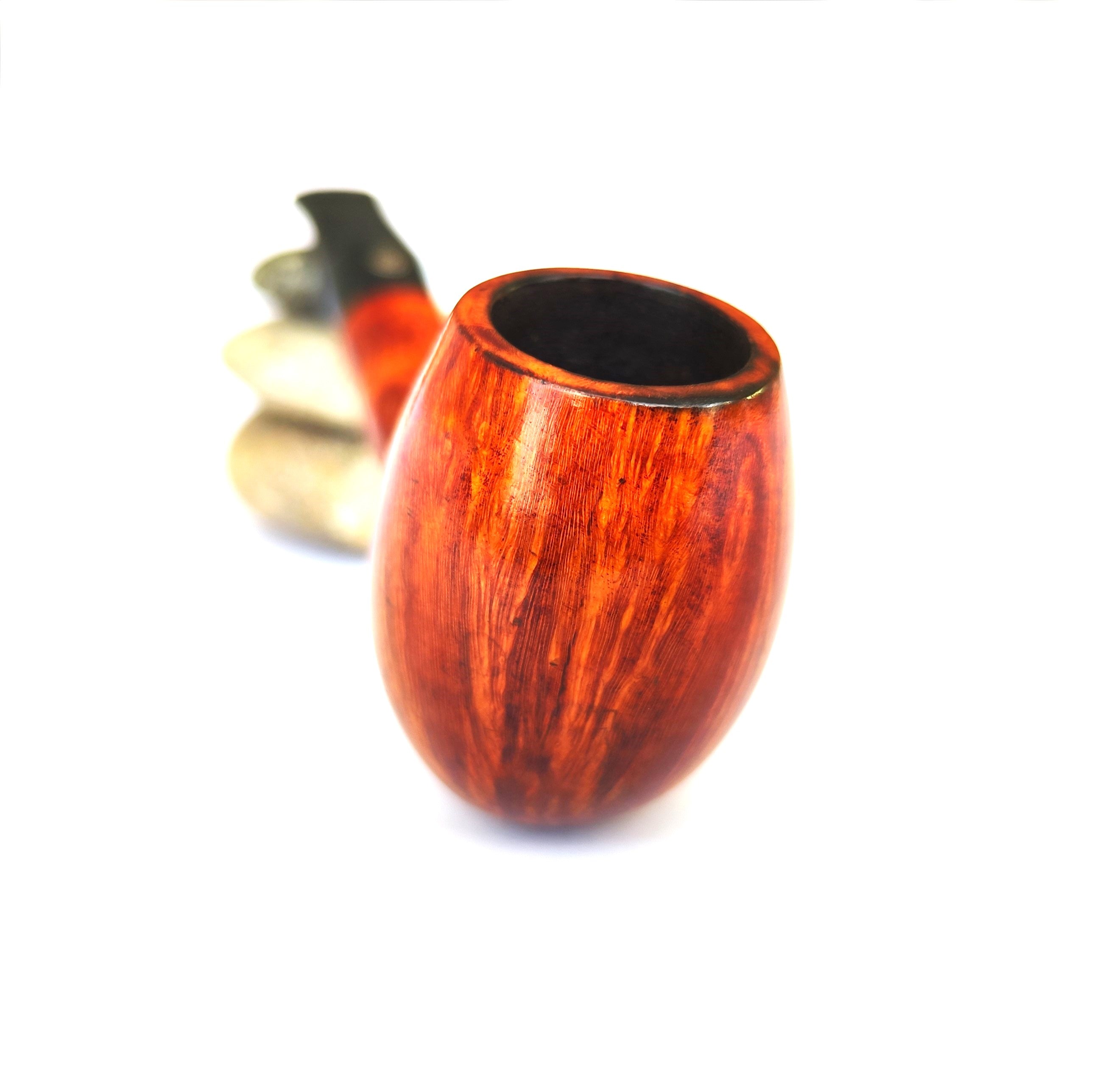 Vintage Roermond "Velvet-Arc" (221) High-Grade Canted Bent Egg Estate Pipe – 360° Flame Grain (9mm)