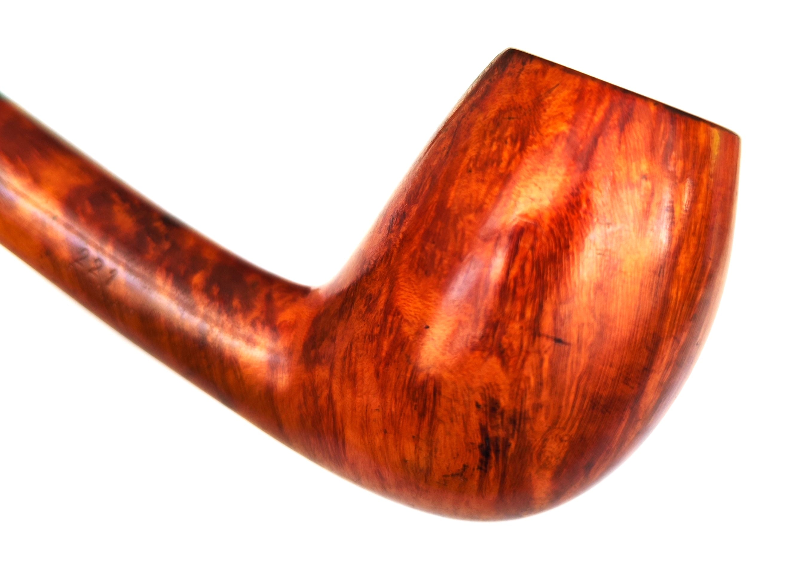 Vintage Roermond "Velvet-Arc" (221) High-Grade Canted Bent Egg Estate Pipe – 360° Flame Grain (9mm)