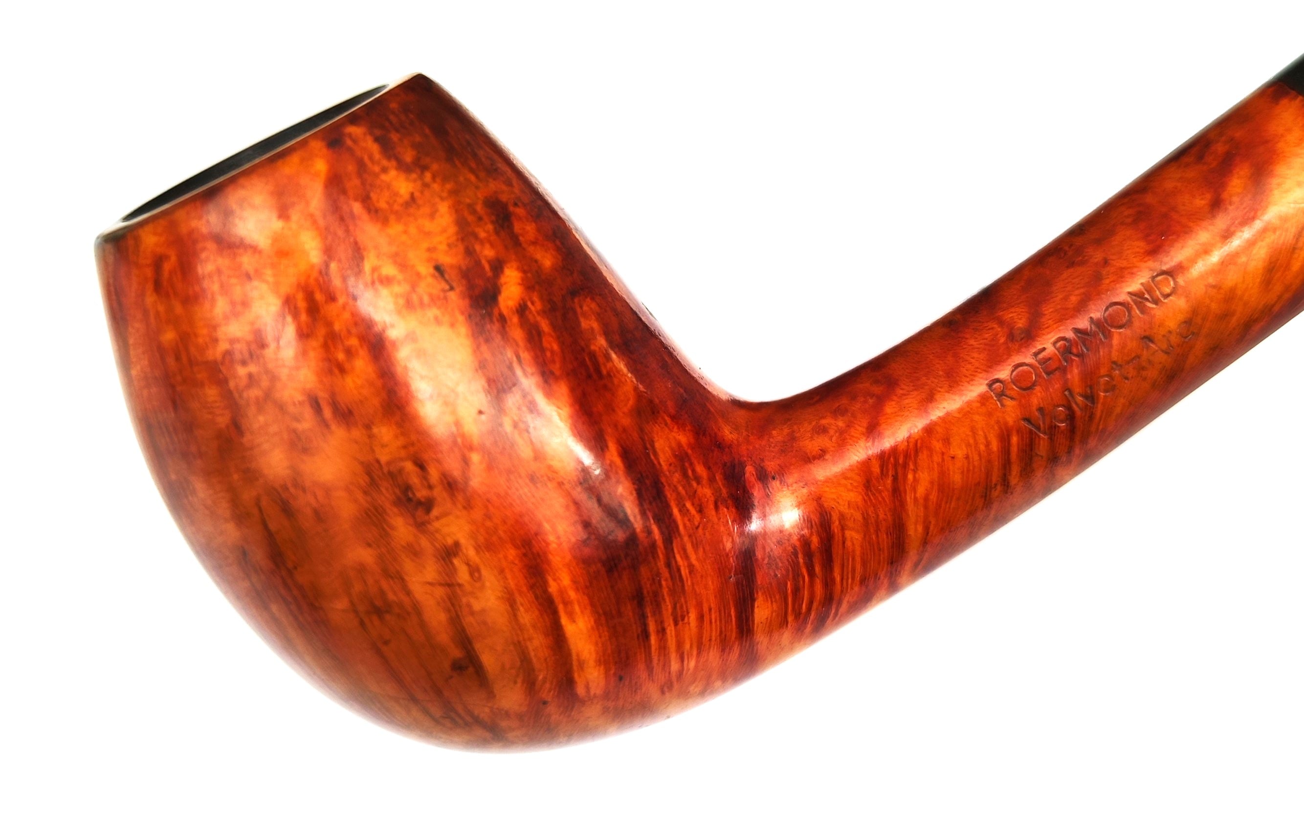 Vintage Roermond "Velvet-Arc" (221) High-Grade Canted Bent Egg Estate Pipe – 360° Flame Grain (9mm)