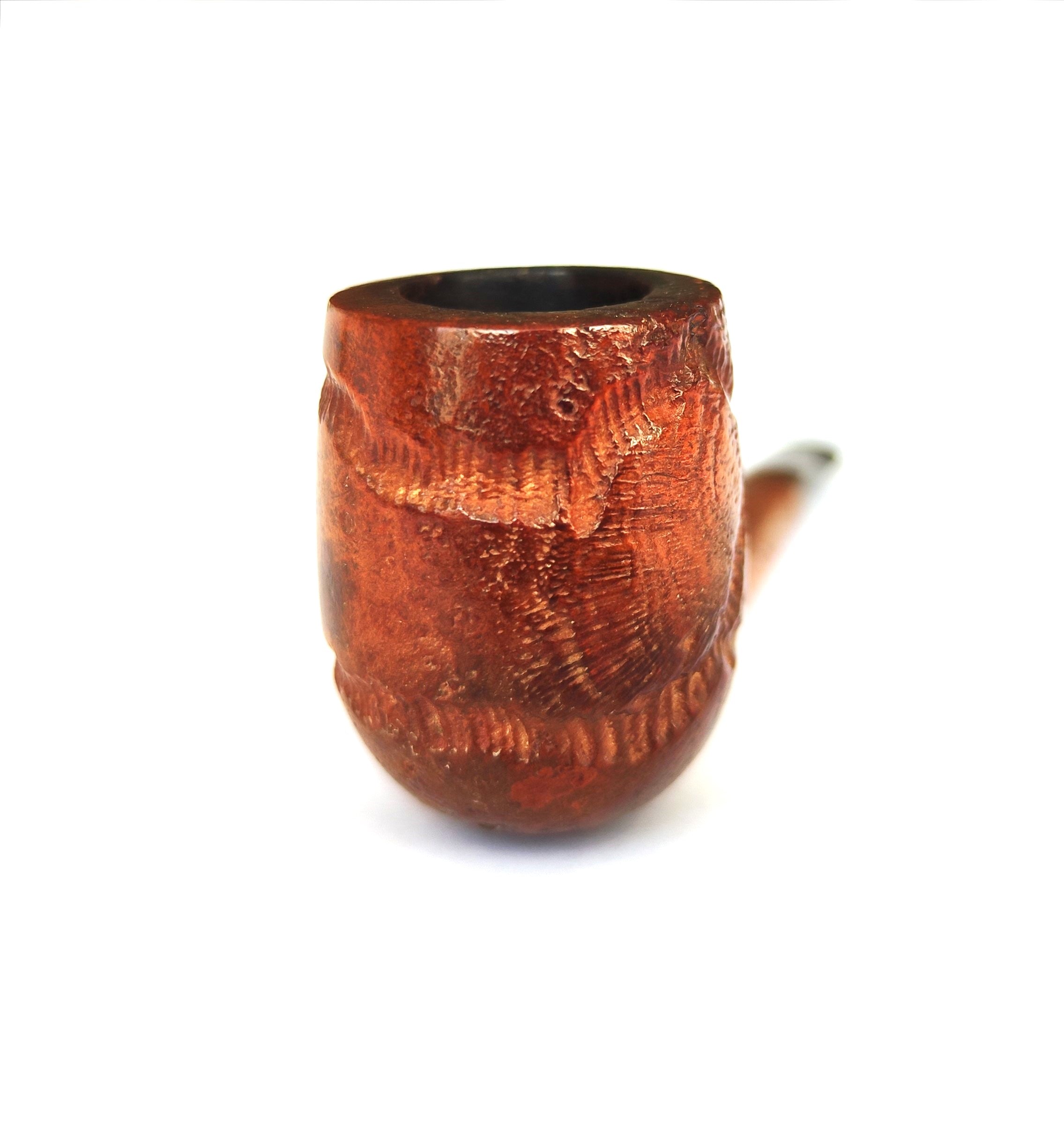 Vintage Shalom Israel Rough Carved Canadian Estate Pipe