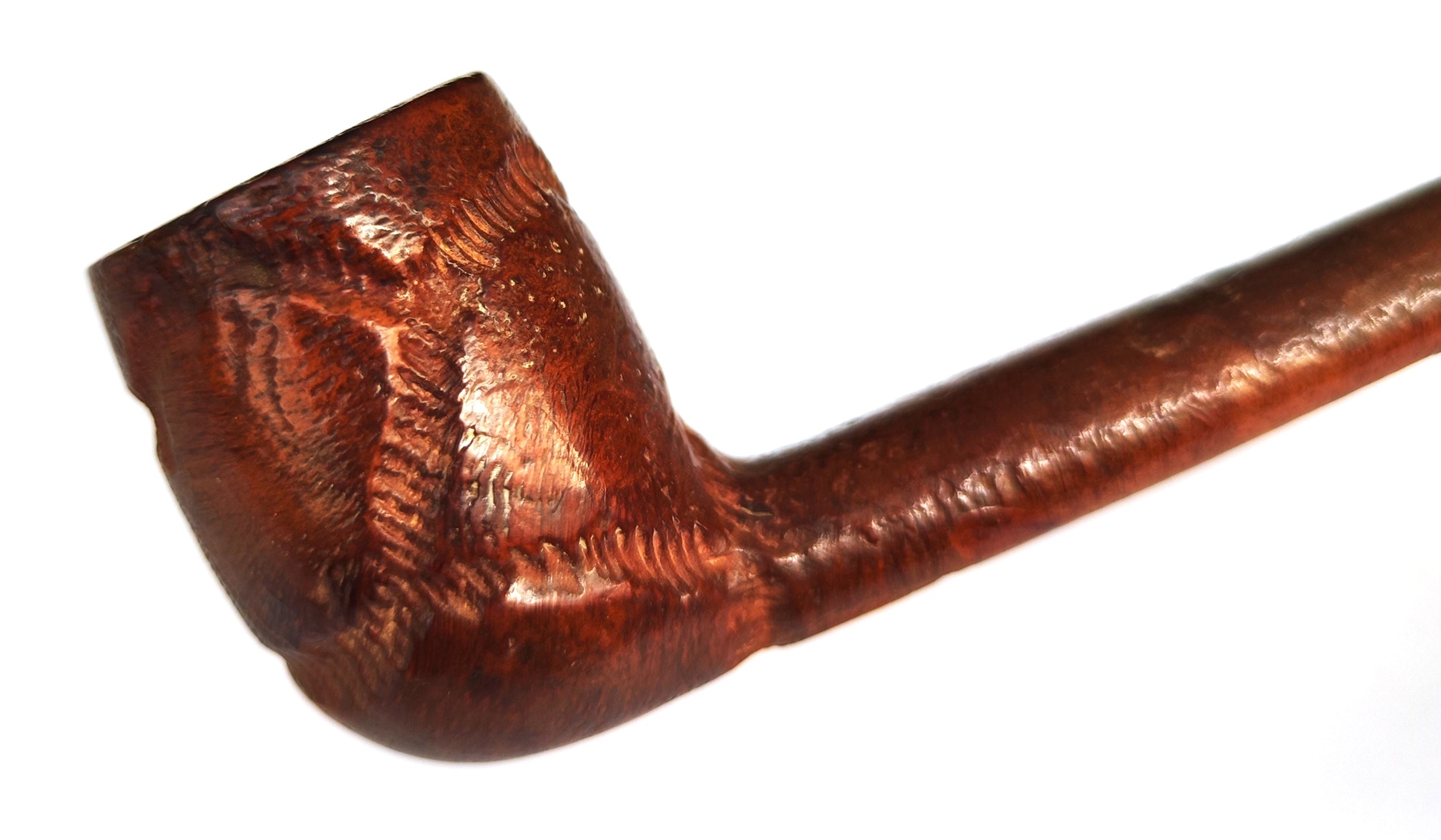 Vintage Shalom Israel Rough Carved Canadian Estate Pipe